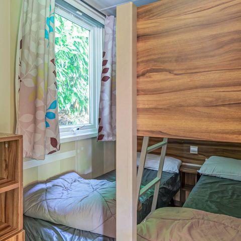 MOBILHOME 6 personas - Confort | 2 Dormitorios | 4/6 Pers. | Terraza elevada | Aire acondicionado.