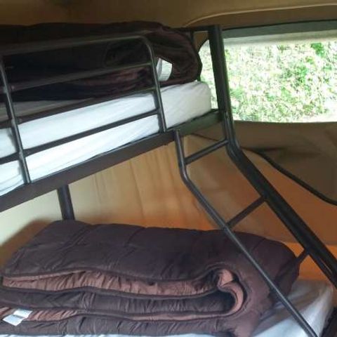 TENDA IN TELA E LEGNO 5 persone - KENYA, senza servizi igienici