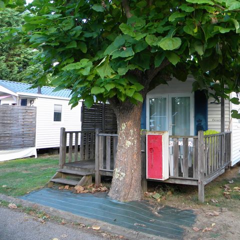 BUNGALOW 2 personnes - H28 Mobilhome CLIM 1 ch conf ideal couple Lit de 160