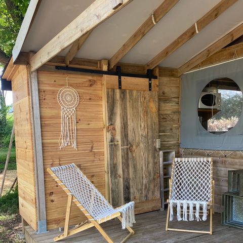 Glamping tent 4 persons - B11 Toilé Lodge 2bed - WC