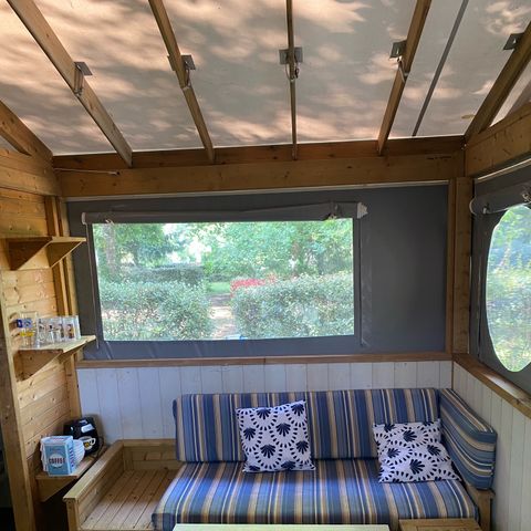 Glamping tent 4 persons - B30 Lodge Toilé 2ch - WC