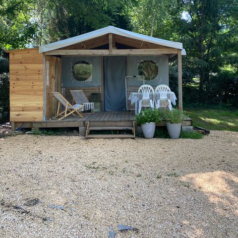 Glamping tent 4 persons - B30 Lodge Toilé 2ch - WC