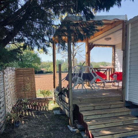 Mobilhome 4 personnes - H 13 - 2 chambres - CLIM Terrasse Intégrée