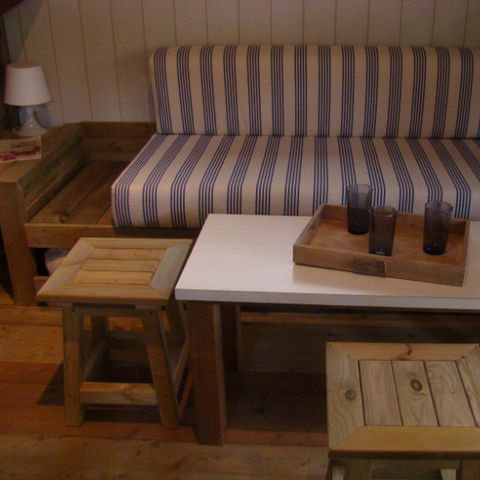 Tente en toile et en bois 4 personnes - B10 Lodge Toilé - 2 chambres - WC