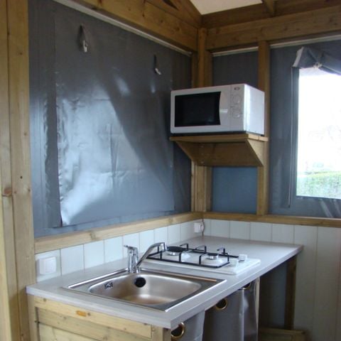 Tente en toile et en bois 4 personnes - B10 Lodge Toilé - 2 chambres - WC