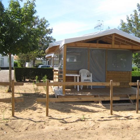 Tente en toile et en bois 4 personnes - B10 Lodge Toilé - 2 chambres - WC