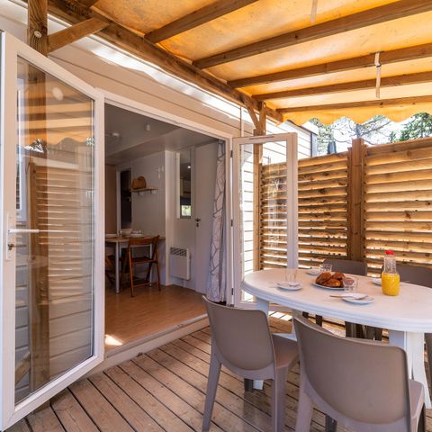 MOBILE HOME 6 people -  Comfort XL | 3 Bedrooms | 6 Pers | Raised terrace | Air conditioning