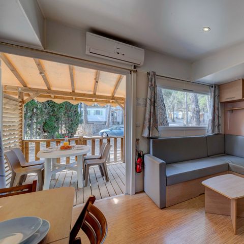 MOBILE HOME 6 people -  Comfort XL | 3 Bedrooms | 6 Pers | Raised terrace | Air conditioning