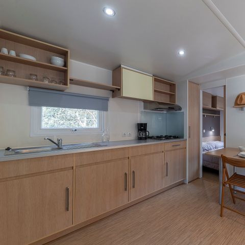 MOBILE HOME 6 people -  Comfort XL | 3 Bedrooms | 6 Pers | Raised terrace | Air conditioning