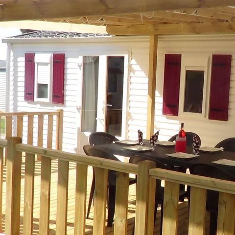 Stacaravan 6 personen - 3 kamers - 32 m2 - Airconditioning - TV