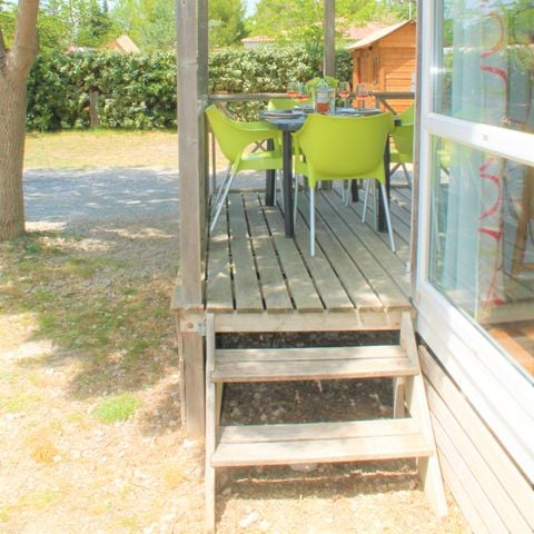 Stacaravan 4 personen - MH2 - FAMILY - COMFORT 29 m² met terras en airconditioning