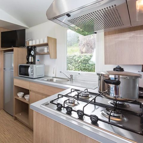 MOBILHOME 6 personas - Mobil-home Standard 28m² - 3 habitaciones + TV + Terraza 6 pers.