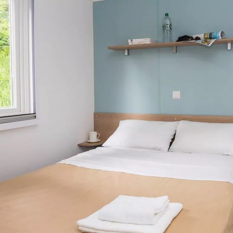 MOBILHOME 6 personas - Premium 32m² - 3 habitaciones + TV + lavavajillas + terraza + sábanas + toallas