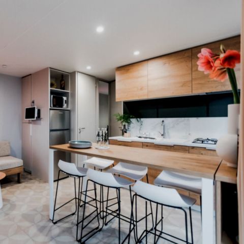 Mobile home 6 persons - GREEN LODGE 3bed + air conditioning + TV