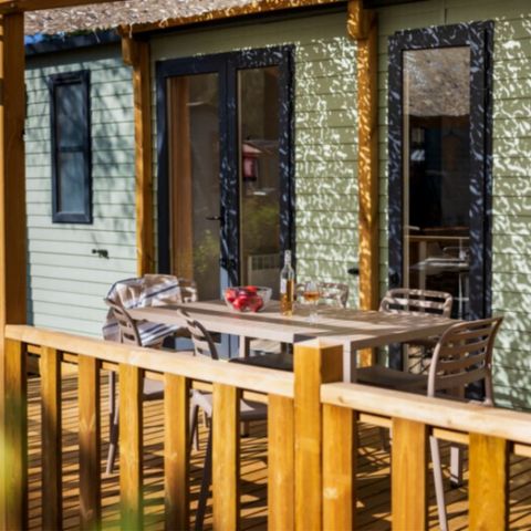 Mobile home 6 persons - GREEN LODGE 3bed + air conditioning + TV