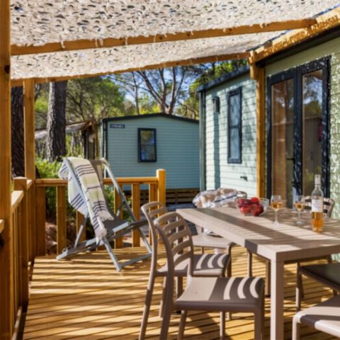 Mobile home 6 persons - GREEN LODGE 3bed + air conditioning + TV