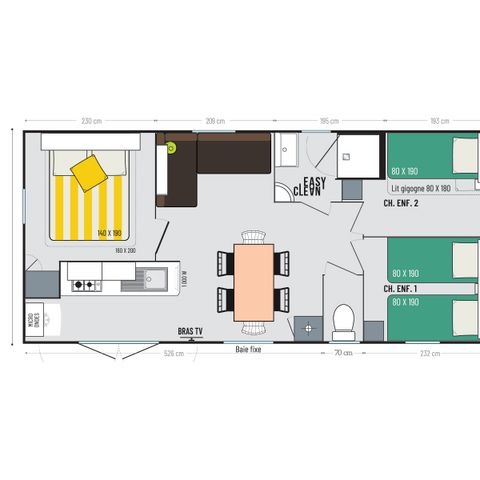 Mobile home 6 persons - COLOR 6