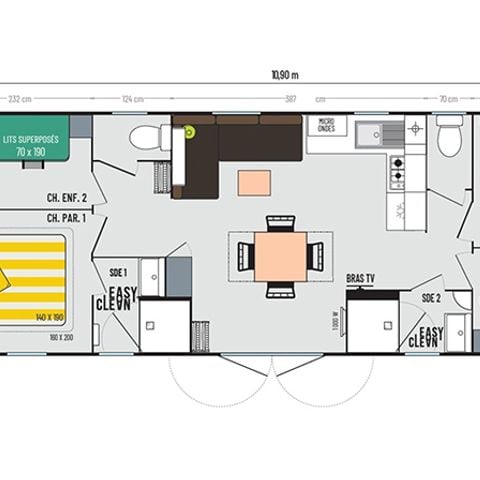 Mobile home 8 persons - COTTAGE 8