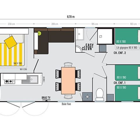 Mobile home 6 persons - COTTAGE 6