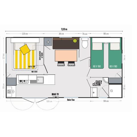 Mobile home 5 persons - COLOR 5
