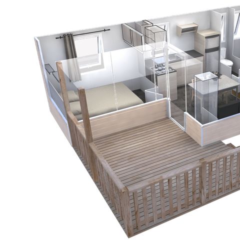 Mobilheim 4 Personen - TRIGANO CONFORT 2 Zimmer 4 Personen 29m2