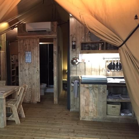 Tenda in tela e legno 4 persone - LODGE WOODY