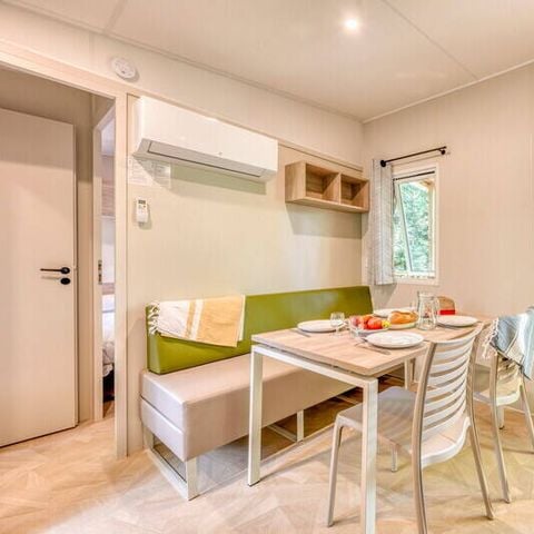 BUNGALOW 6 personnes - Mobil-home | Comfort | 3 Ch. | 6 Pers. | Terrasse surélevée | Clim.