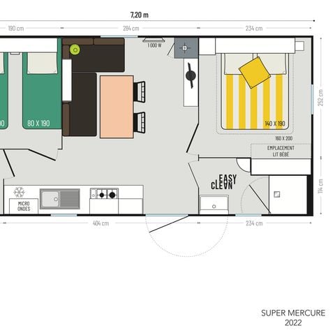 Mobile home 4 persons - Comfort