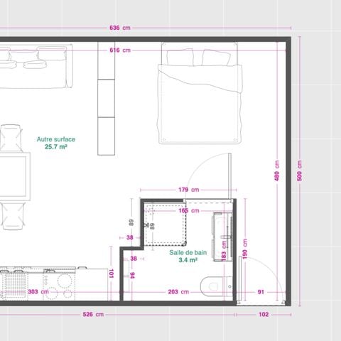 Studio 2 persons - Standard TV