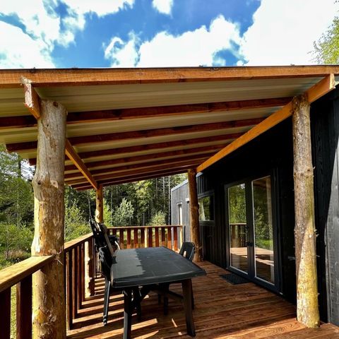 MOBILHOME 6 personas - Green HomeFlower Premium 35m² (3bed - 6pers.) + terraza semicubierta + TV + LV