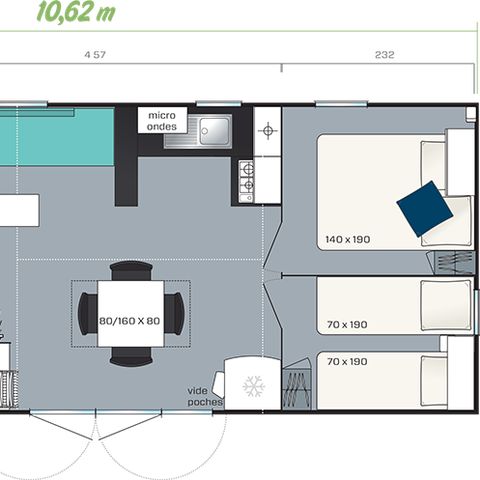 Mobile home 8 persons - SMALA