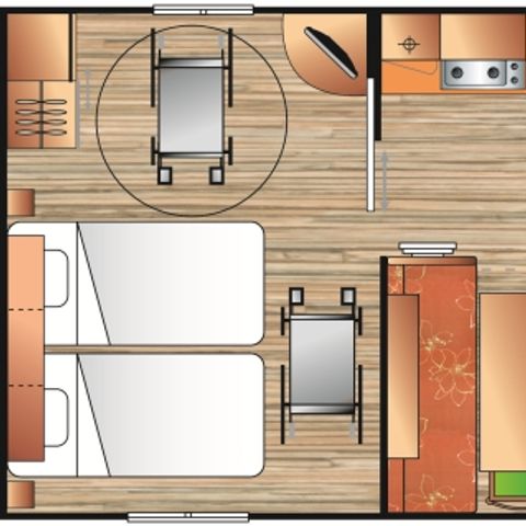 Mobile home 4 persons - HELIOS PMR