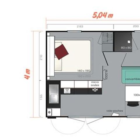 Mobile home 2 persons - CAHITA