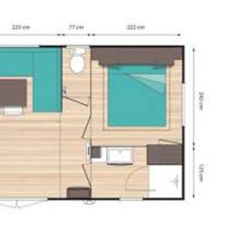 MOBILHOME 4 personnes - Confort + - 2 chambres