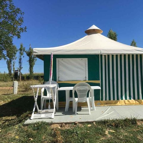 Glampingtent 4 personen - 16 m2 Bengaals zonder sanitaire voorzieningen