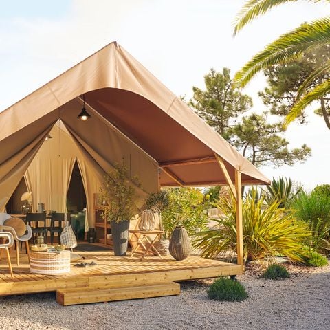 Zelt 4 personen - 21 m2 Lodge ohne Sanitäranlagen