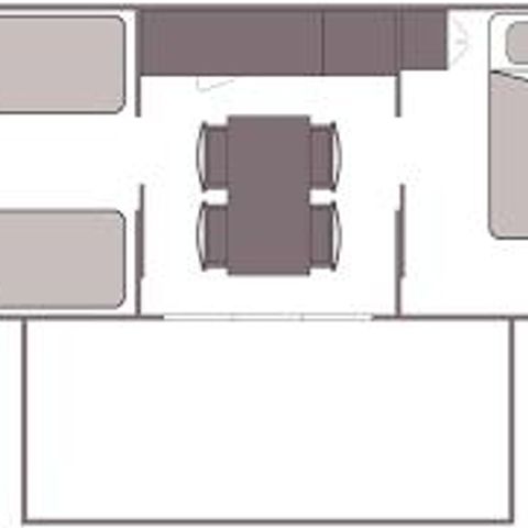 BUNGALOW 4 personas - NATURE STANDARD sin instalaciones sanitarias