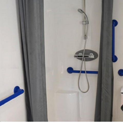 MOBILHOME 4 personas - PMR Cottage Confort 29m² (2ch.-5pers.) + Terraza cubierta + TV + CLIM