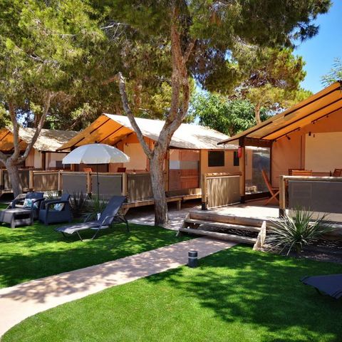 TIENDA DE LONA Y MADERA 2 personas - NASSAU TENT - Precio para 2 personas