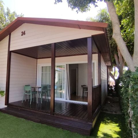 Stacaravan 2 personen - BUNGALOW CRETA COMFORT TUIN - Prijs voor