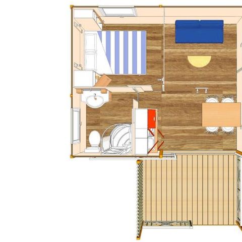 CHALET 2 personas - Atípico - 1 habitación