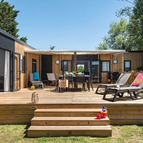 Stacaravan 10 personen - Coup de coeur CONFORT TRIBU - (2 stacaravans samen)