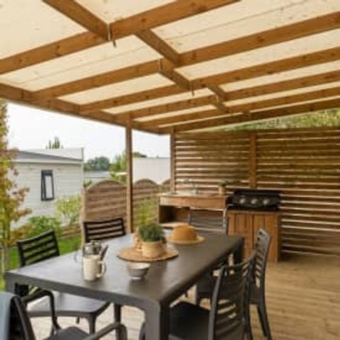 Mobilhome 6 personnes - Cottage - 3 chambres - SPA - PREMIUM