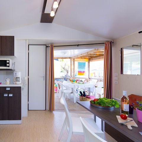 Mobilheim 4 personen - Hawaii 32 m² + Klimaanlage PREIS FÜR 2 PERSONEN