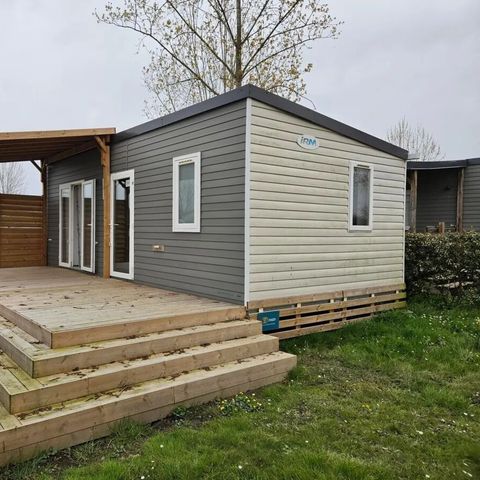 Mobilheim 5 Personen - Premium 2 Schlafzimmer ohne Geschirrspüler oder TV