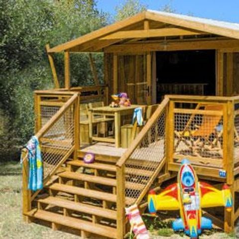 Bungalow 4 personnes - Ecolodge - 2 chambres - 32 m² - TV - CLIM