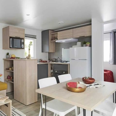 BUNGALOW 6 personnes - Cottage des Familles 3 CH - 2 SDB - 6 PERS 38 m² - TV + CLIM + LV + DRAPS (inclus à la location à la semaine)