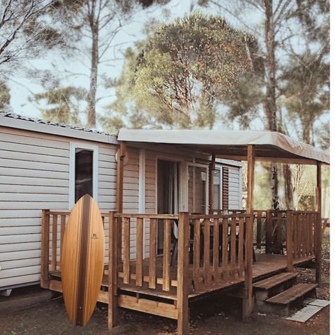 Mobilhome 4 personnes - Cottage des Pins - 2 chambres - 28 m² - TV