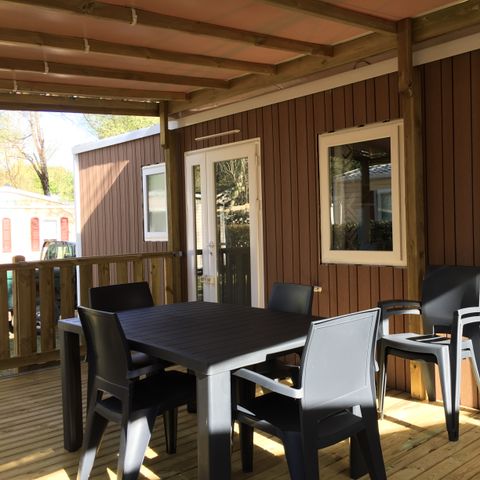 BUNGALOW 6 personnes - Cottage des Familles 3 CH- 6 PERS 32 m² - TV + CLIM + LV + DRAPS (inclus à la location à la semaine)