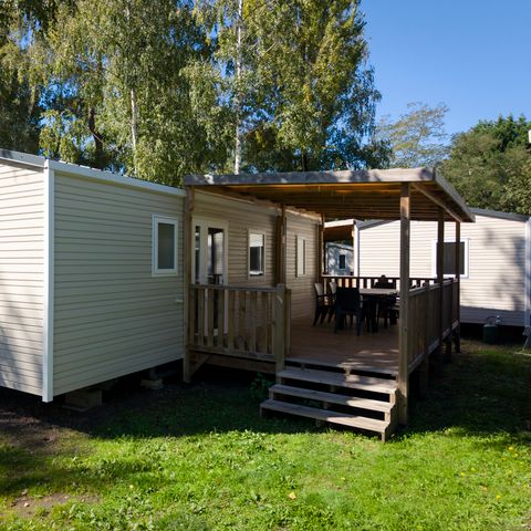 BUNGALOW 4 personnes - des Familles 2  CH - 4 PERS 32 m² - TV + CLIM + LV + DRAPS (inclus à la location à la semaine)